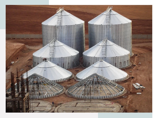 Строительство зерновых силосов в Сосногорске