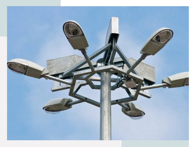 Монтаж осветительных мачт в Сосногорске