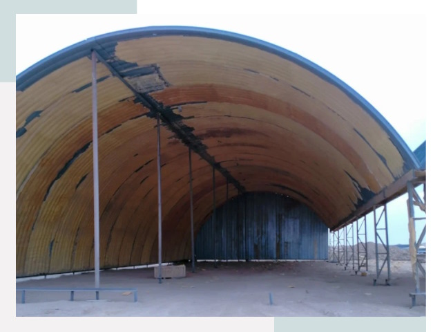 Реконструкция ангаров в Сосногорске